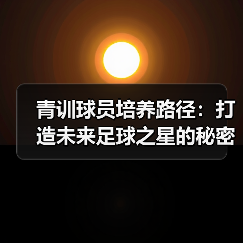青训球员培养路径：打造未来足球之星的秘密武器（图4）