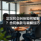 足坛转会纠纷如何破解?合同条款与调解技巧全解析(图4) 足坛转会纠纷如何破解?合同条款与调解技巧全解析(图4)