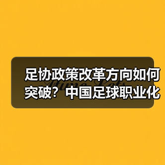 足协政策改革方向如何突破?中国足球职业化青训与市场化关键路径(图2) 足协政策改革方向如何突破?中国足球职业化青训与市场化关键路径(图2)