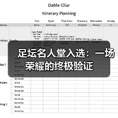 足坛名人堂入选：一场荣耀的终极验证